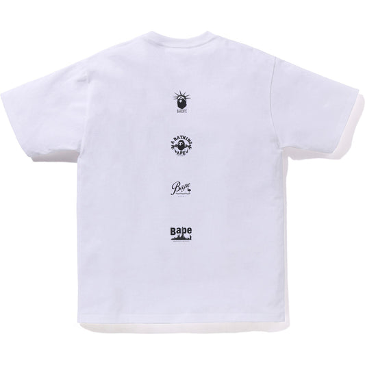 Bape Us College Multi Cam Sta White Tee