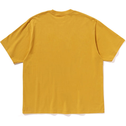 Bape Gothic College Relaxed Fit Yellow Tee