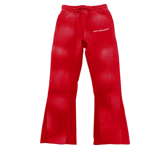 Retrovert Red Flare Sweatpants