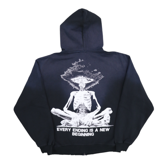ABS New Beginnings Vintage Wash Zip Hoodie