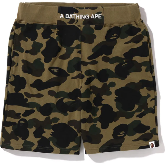 A Bathing Ape 1st Camo Green Sweatshorts