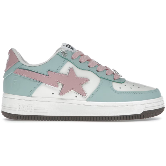 A Bathing Ape Bape Sta #4 Low Green Pink