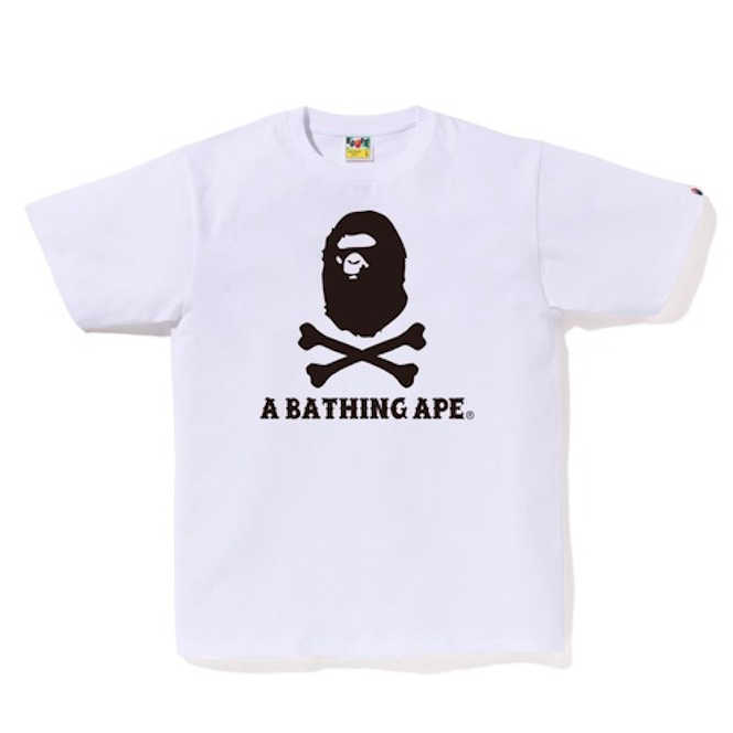 A Bathing Ape Crossbone White Tee