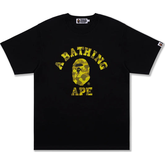 A Bathing Ape Radiation Camo College Black Tee