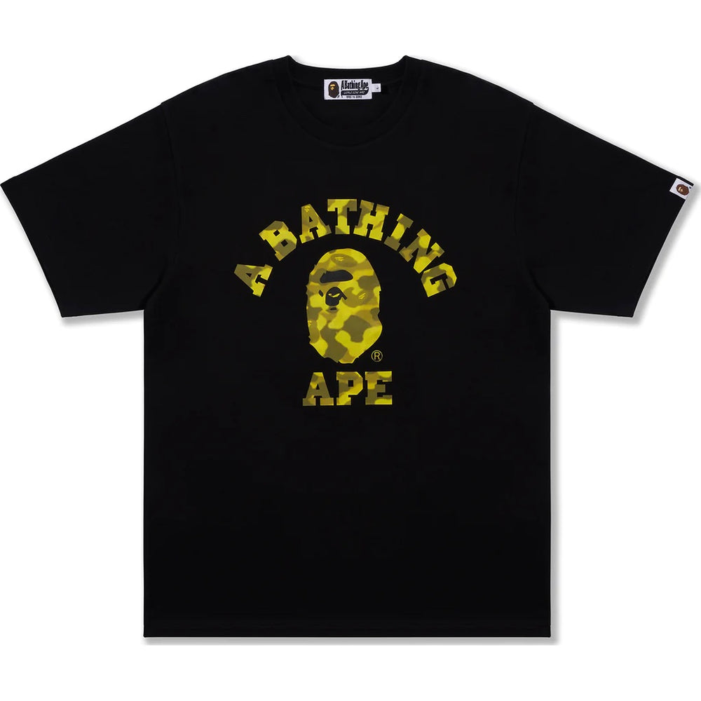 A Bathing Ape Radiation Camo College Black Tee