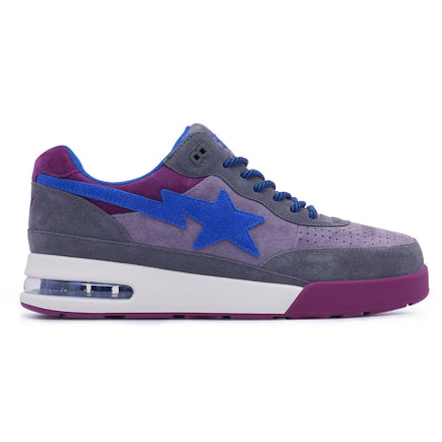A Bathing Ape Road Sta #1 Premium Suede Purple Blue