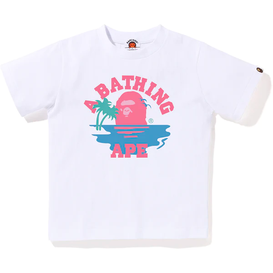 A Bathing Ape Summer Vibe College White Tee