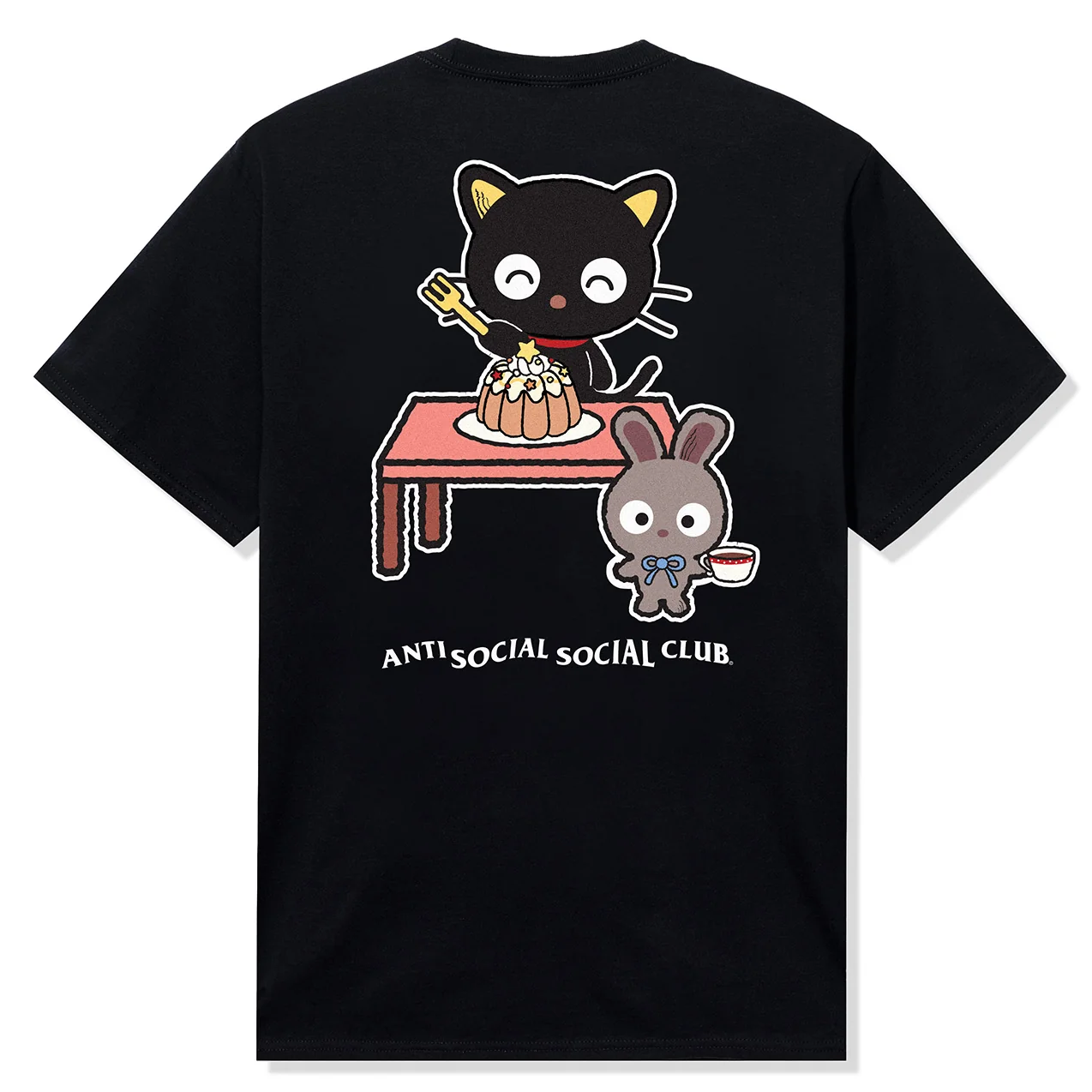 Anti Social Social Club x Hello Kitty Chococat Tee Black