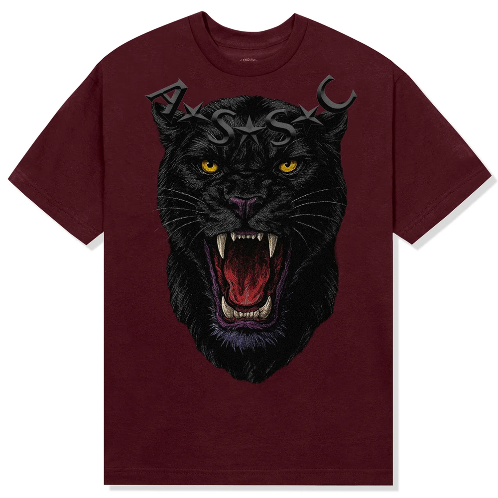 Anti Social Social Club Roar Maroon Heather Tee
