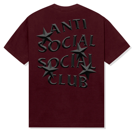 Anti Social Social Club Roar Maroon Heather Tee