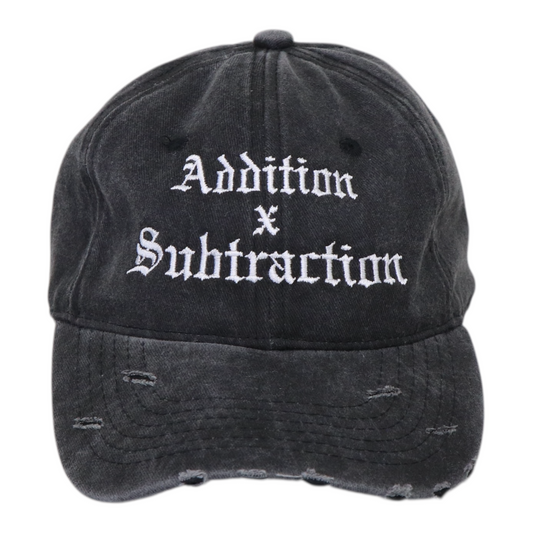 Addition By Subtraction Distressed Hat