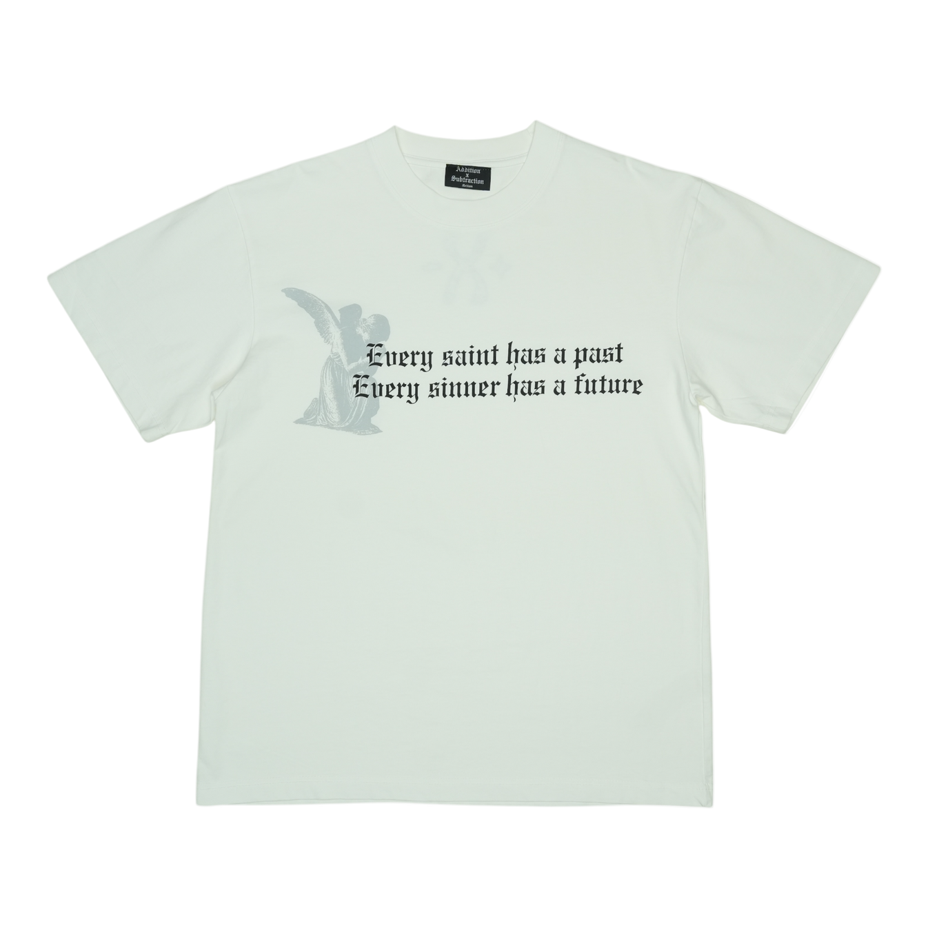 Addition By Subtraction Sinners White Tee