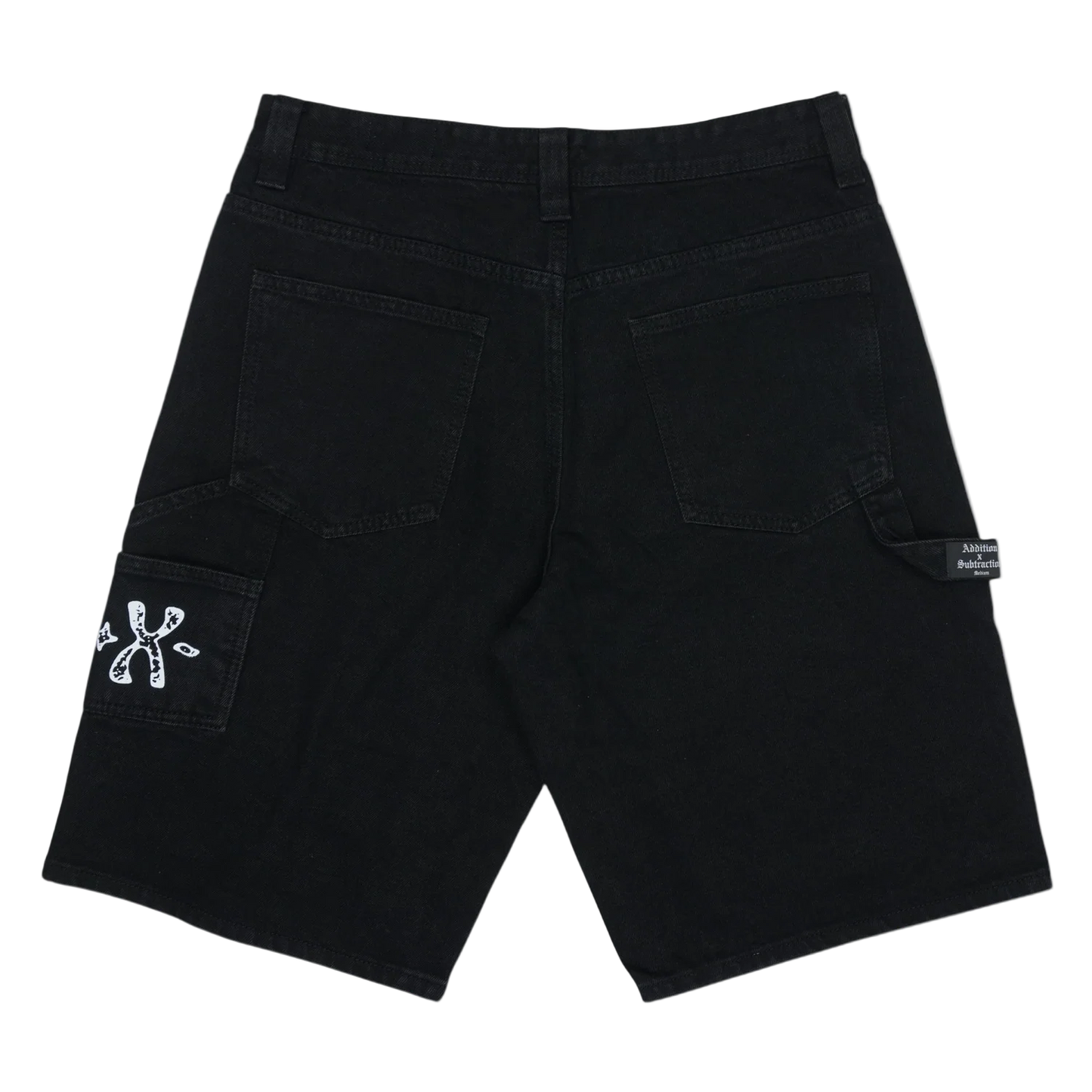 Addition By Subtraction Watch Party Black Denim Shorts