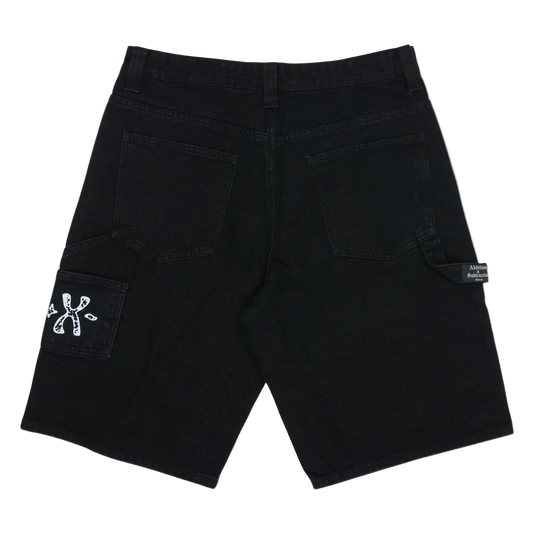 Addition By Subtraction Watch Party Black Denim Shorts