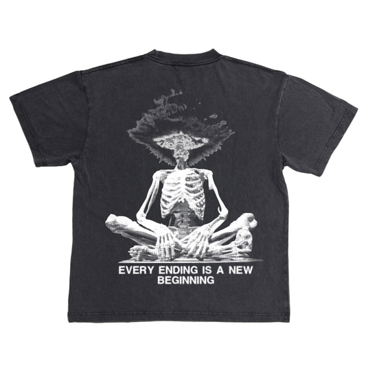 Addition By Subtraction New Beginnings Black Tee