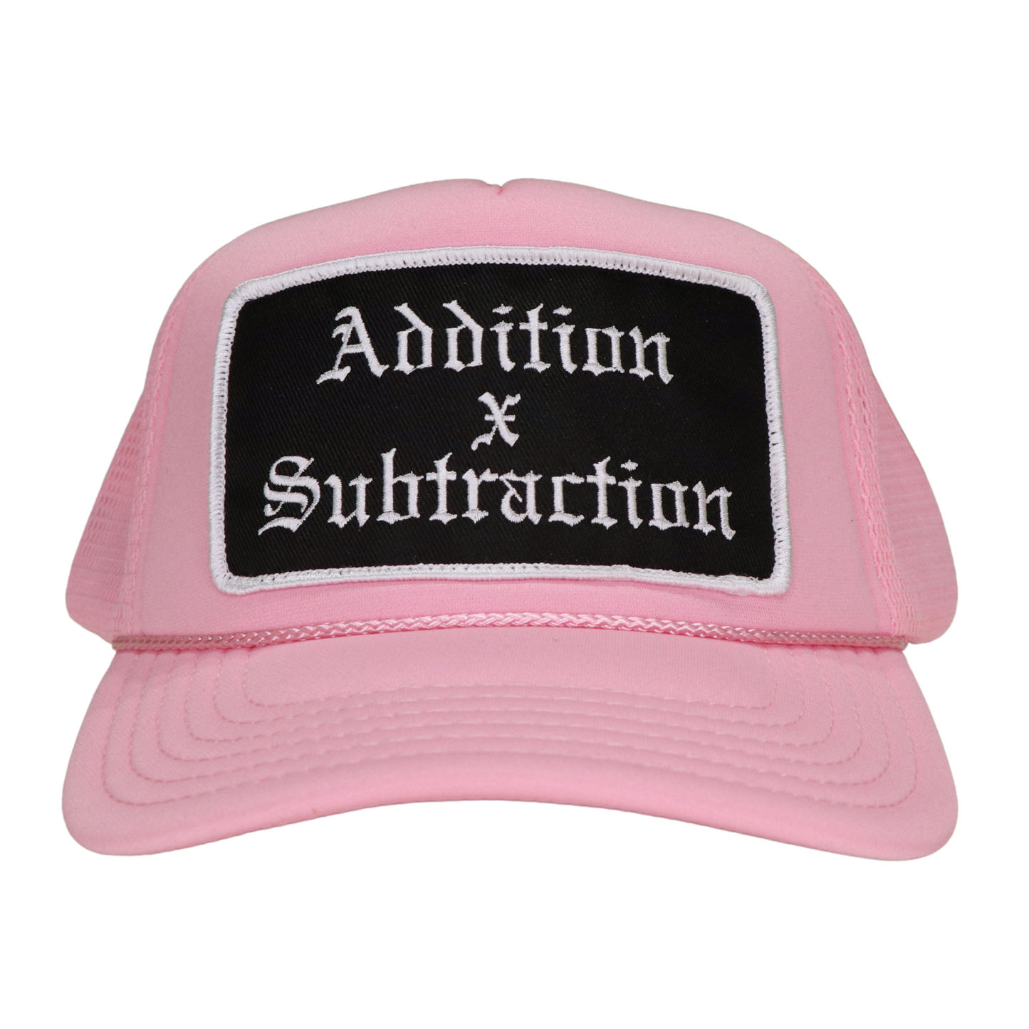 Addition by Subtraction Pink Patch Hat