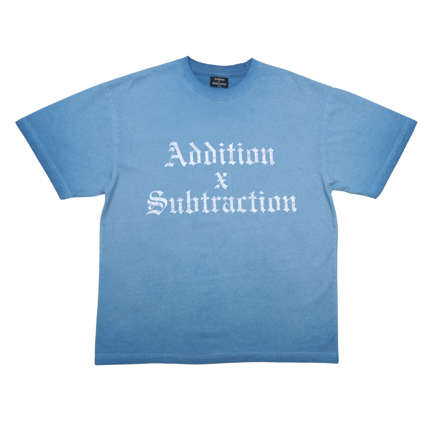 Addition by Subtraction Vintage Wash Blue Tee