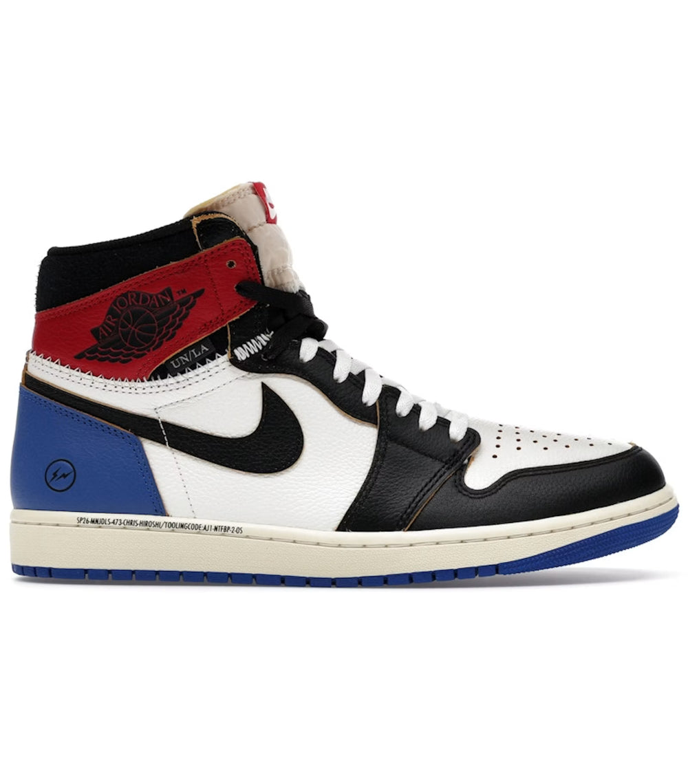 Jordan 1 Retro High OG SP Fragment x Union LA Varsity Red Sport Royal