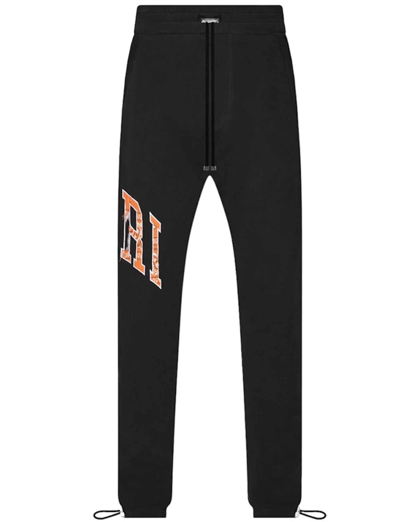 Amiri Bandana Applique Orange Black Sweatpants