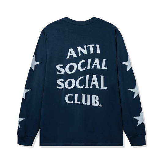 Anti Social Social Club Anxiety Star Long Sleeve Petrol Tee