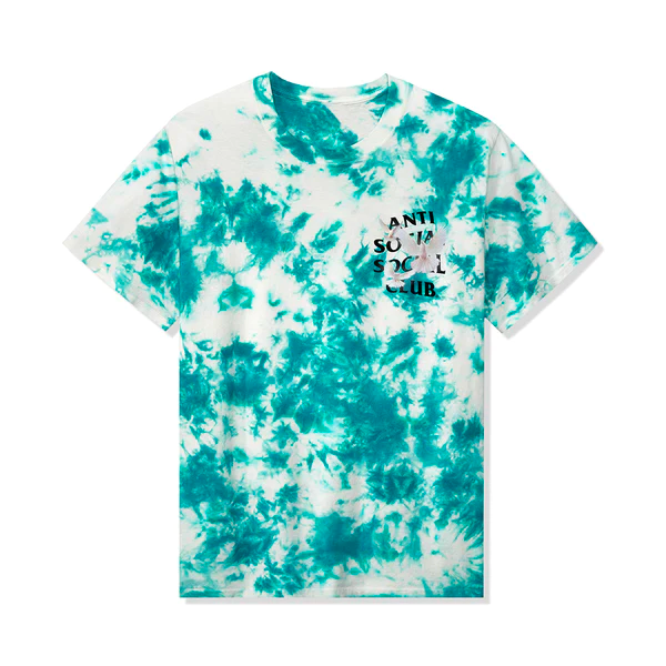 Anti Social Social Club Appreciate Life Tie Dye Teal Tee