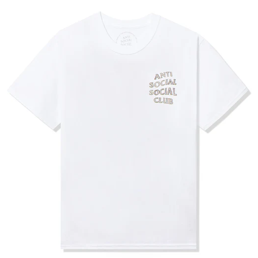 Anti Social Social Club Blurred Lines Mind Games White Tee