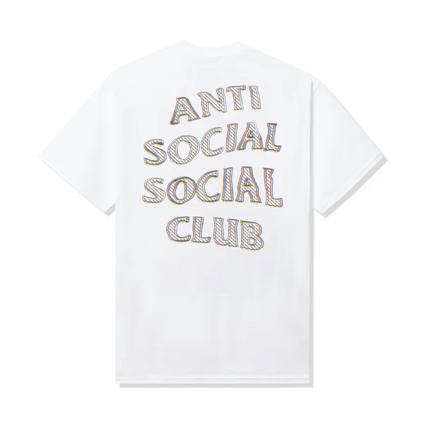 Anti Social Social Club Blurred Lines Mind Games White Tee