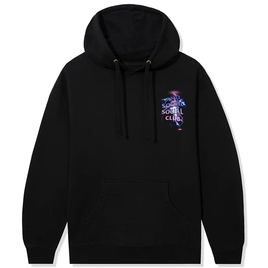 Anti Social Social Club Bolt From The Blue Black Hoodie