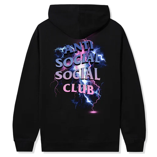 Anti Social Social Club Bolt From The Blue Black Hoodie
