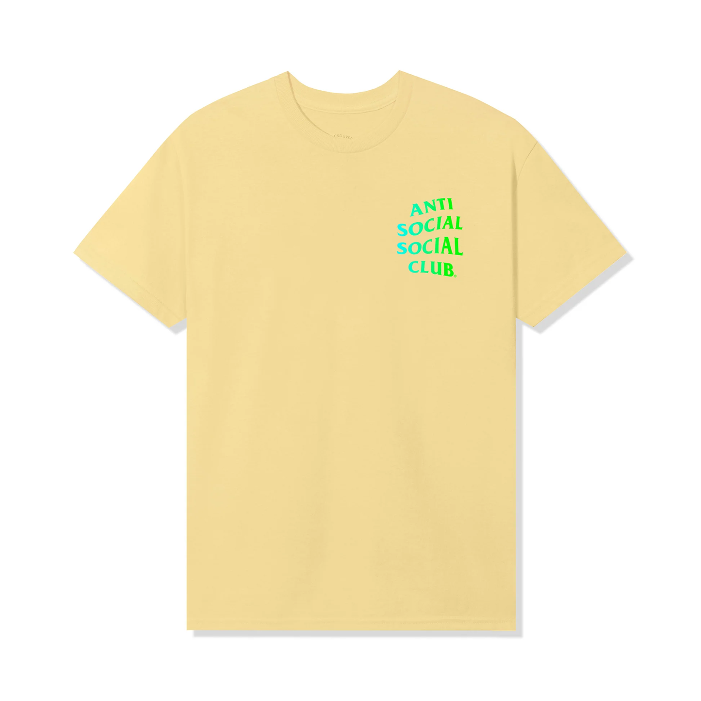Anti Social Social Club Cancelled Again Daffodil Yellow Tee