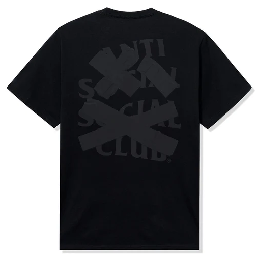 Anti Social Social Club Cancelled Again Tonal Black Tee