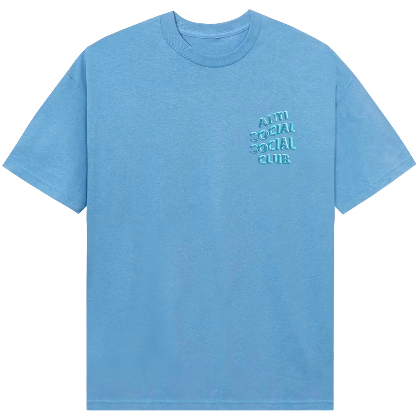 Anti Social Social Club Deeper Than Usual Aquatic Blue Tee