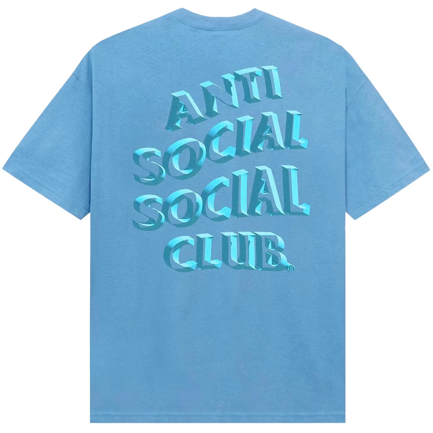 Anti Social Social Club Deeper Than Usual Aquatic Blue Tee