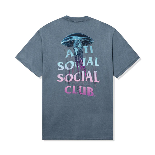 Anti Social Social Club Jellyfish Stonewashed Blue Tee