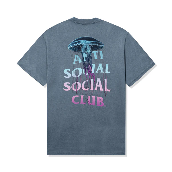 Anti Social Social Club Jellyfish Stonewashed Blue Tee