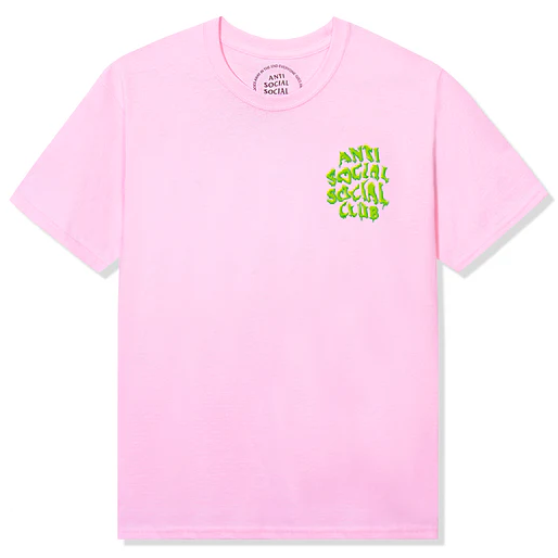 Anti Social Social Club Melt Away Pink Tee