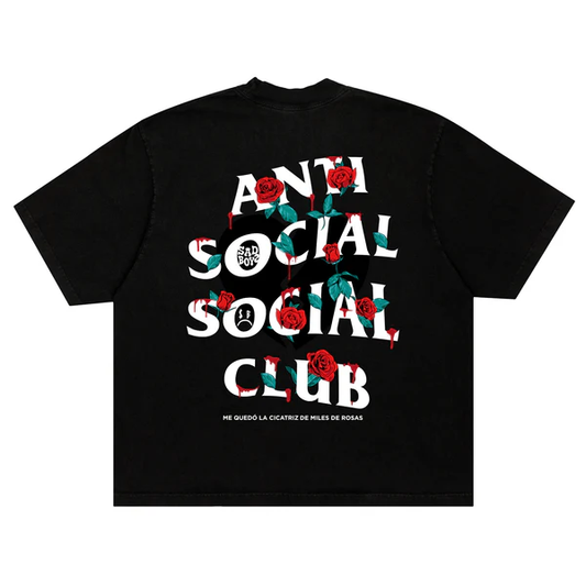 Anti Social Social Club Miles De Rosas Black Tee
