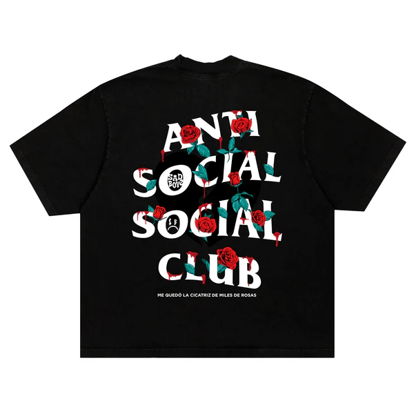 Anti Social Social Club Miles De Rosas Black Tee