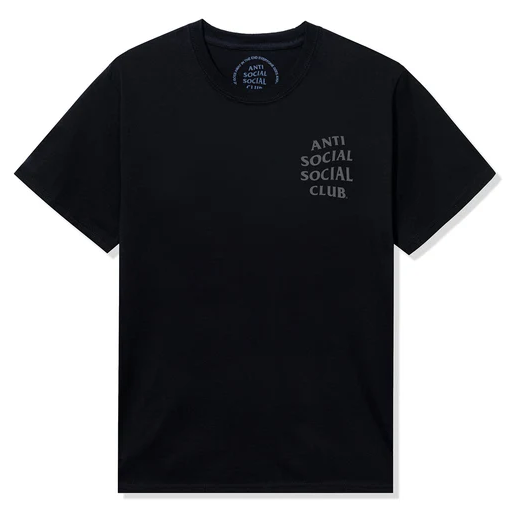 Anti Social Social Club Mind Games Tonal Black Tee