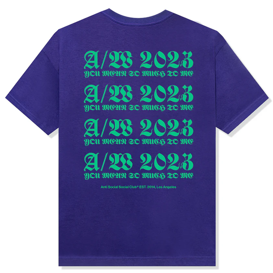 Anti Social Social Club Nothing Else Purple Tee