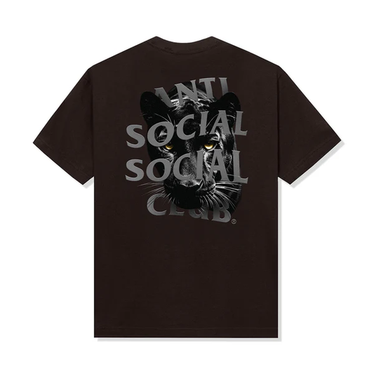 Anti Social Social Club Panther Dark Chocolate Brown Tee