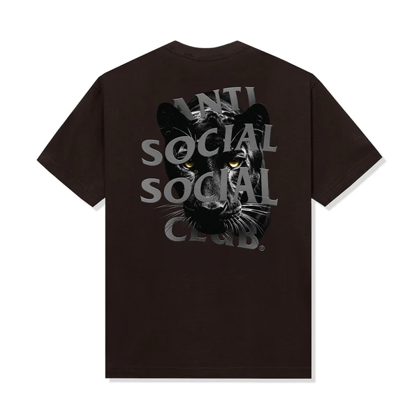 Anti Social Social Club Panther Dark Chocolate Brown Tee
