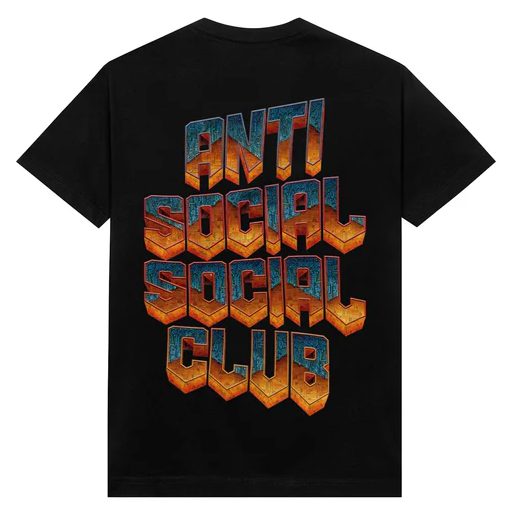 Anti Social Social Club x Doom Classic Logo Black Tee