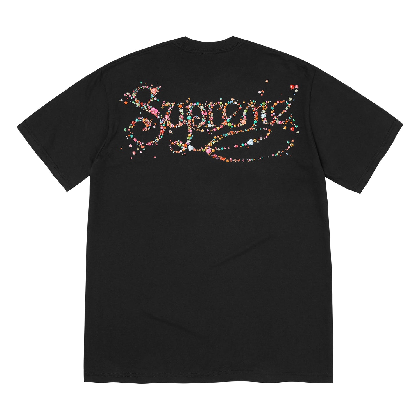 Supreme Gems black T-shirt, front view