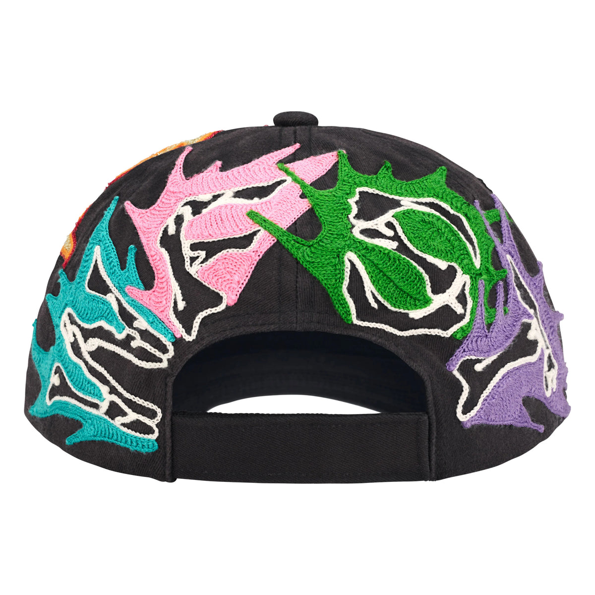 Supreme WFST black 6-panel cap, detail view 3