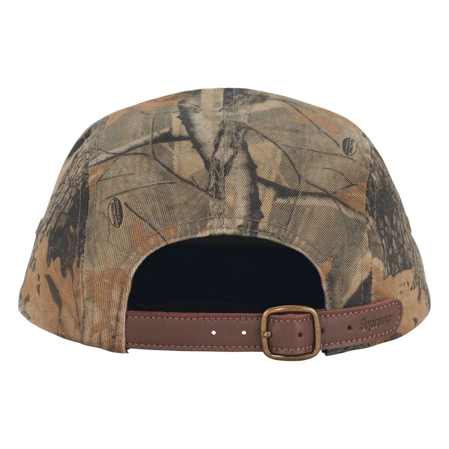 Supreme Washed Chino Twill Realtree Hardwoods Camo realtree® hardwoods camo camp cap, back view