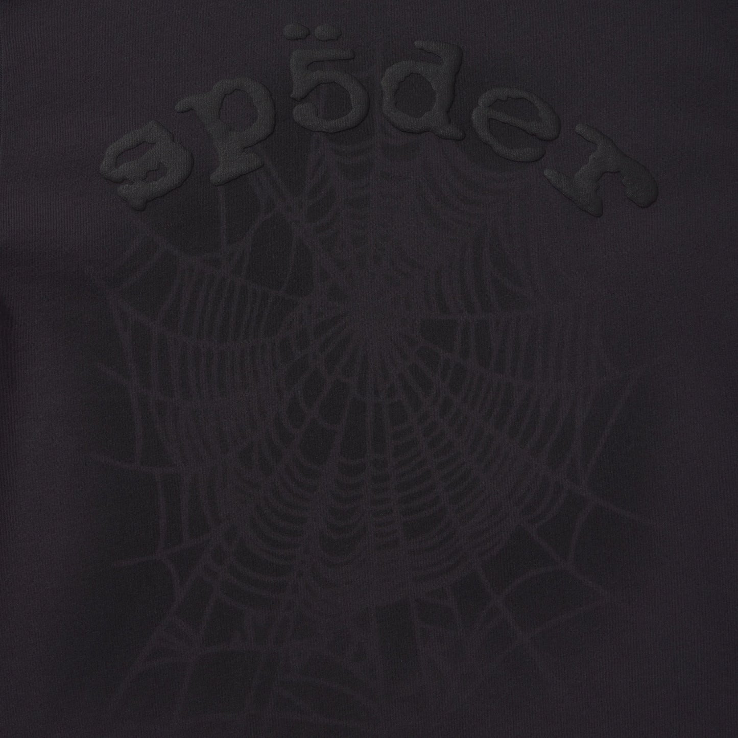 Sp5der Distressed OG Web V2 Granite Long Sleeve print detail
