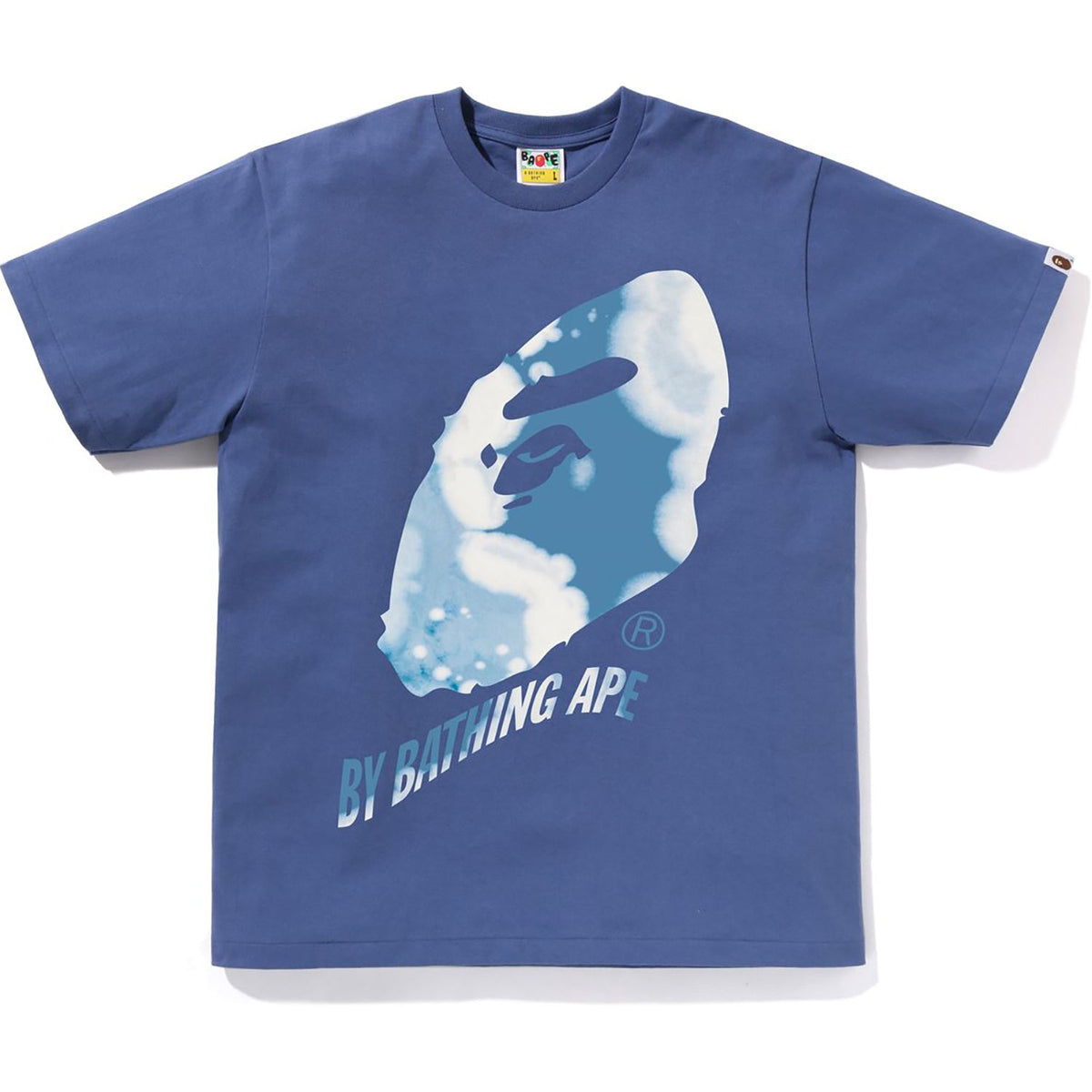 Bape Tie Dye Twist By Bathing Ape navy T-shirt, front view