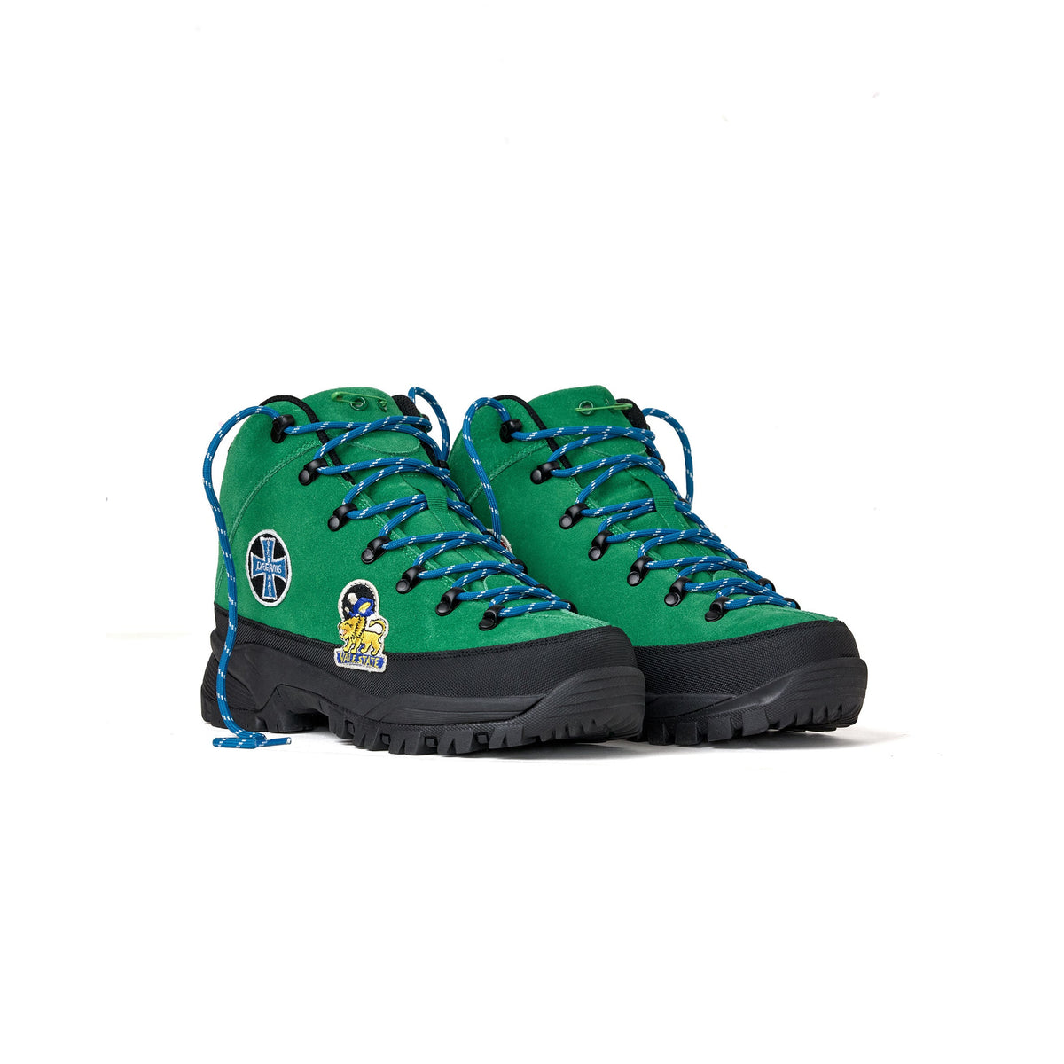 Vale Agave green hiking boots, front view