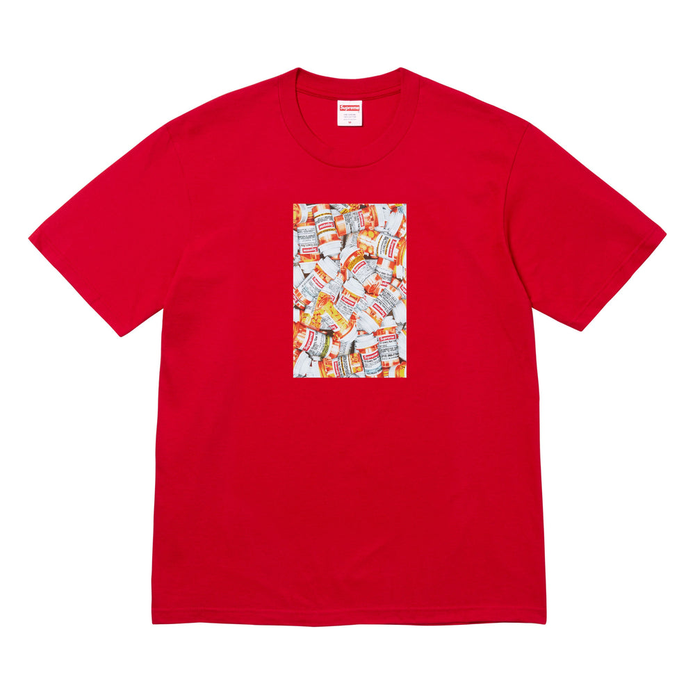 Supreme Pills red T-shirt, front view